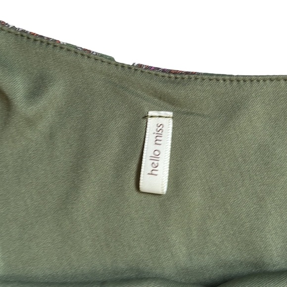 Hello Miss Green Paisley Print One Shoulder Shift Dress New Size Small - Picture 5 of 9